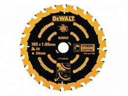 DEWALT Circular Saw Blade 165 x 20mm x 24T Corded Extreme Framing £17.95